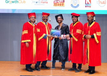 T-Hubలో గంపా ఆధిత్య భరత్కు AI గ్రాడ్యుయేషన్ పట్టా ప్రధానం