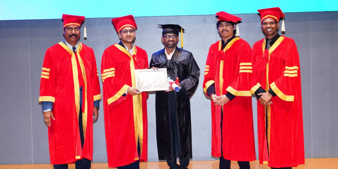 T-Hubలో నన్నా నరసింహ స్వామి కి AI గ్రాడ్యుయేషన్ పట్టా ప్రదానం