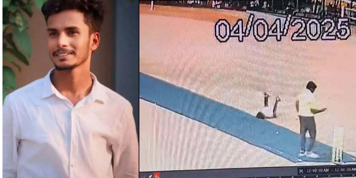 ఆట మధ్యలో ఆగిన శ్వాస – క్రికెట్ ఆడుతూ మైదానంలో కుప్పకూలిన బీటెక్ విద్యార్థి.