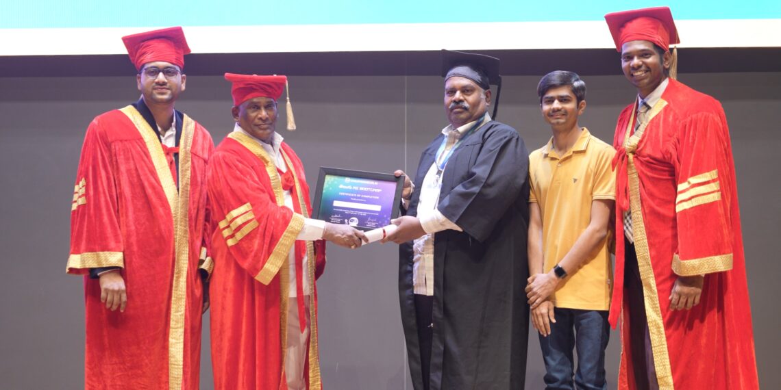 T-Hubలో బైసాని ధనుంజయ గుప్తకు AI గ్రాడ్యుయేషన్ పట్టా ప్రధానం