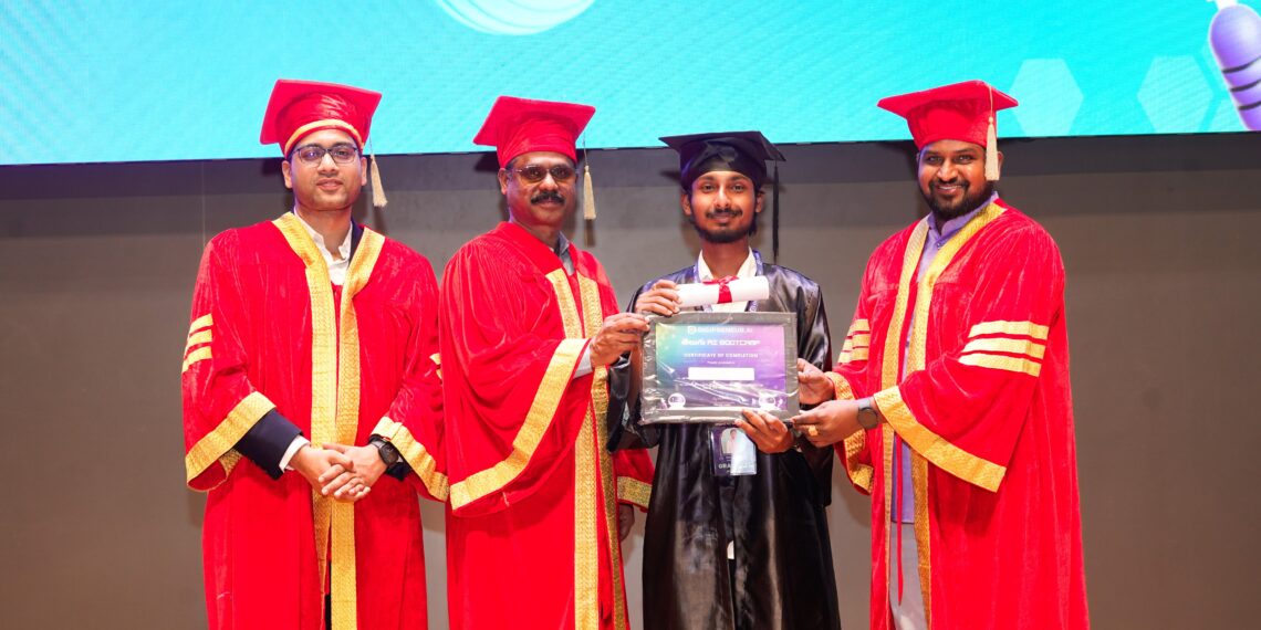 T-Hubలో చెలకల ఆదిత్యకు AI గ్రాడ్యుయేషన్ పట్టా ప్రధానం