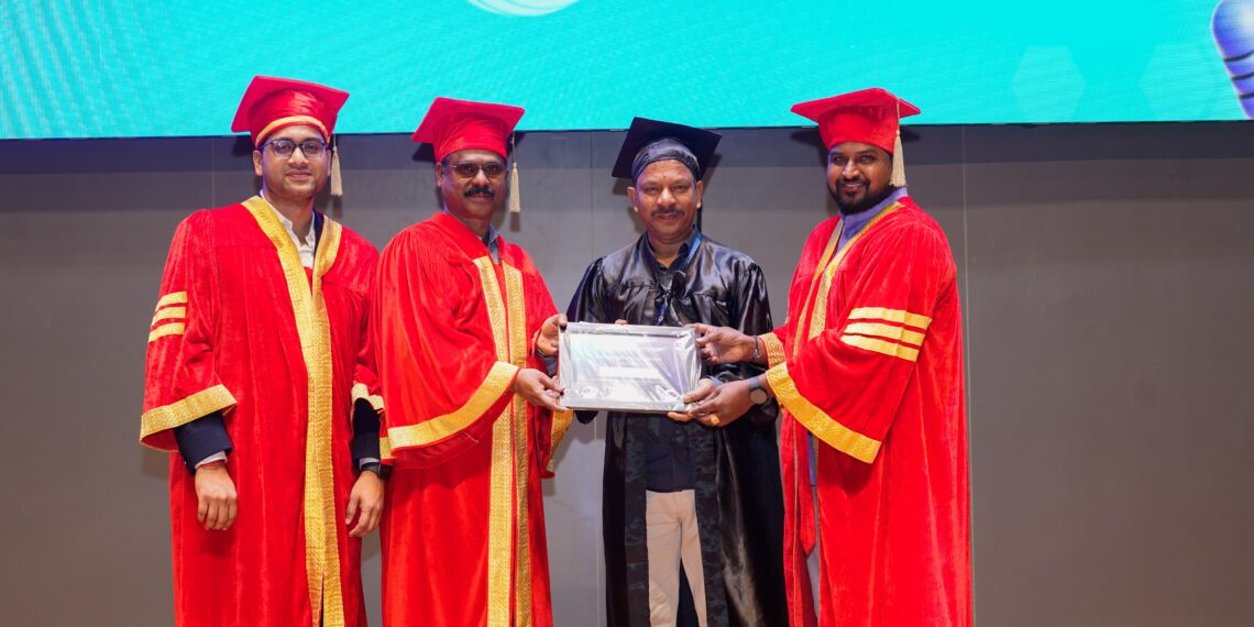 T-Hubలో కె.వి. సంజీవరావుకు AI గ్రాడ్యుయేషన్ పట్టా ప్రధానం