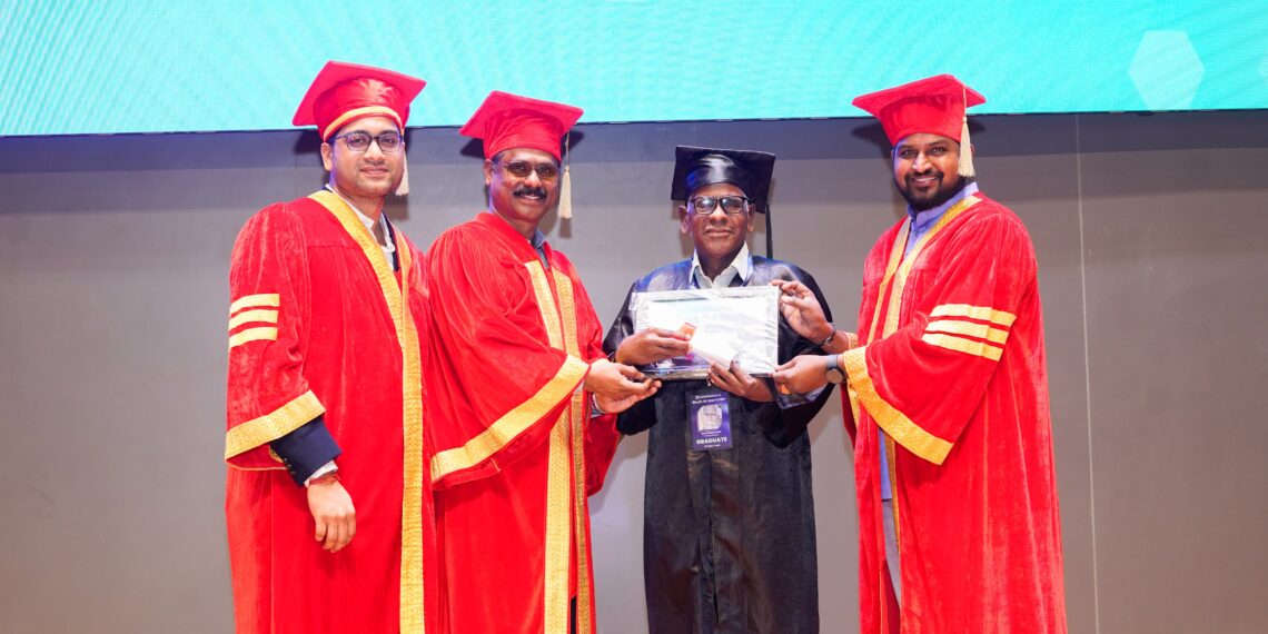 T-Hubలో షేక్ మహబూబ్ పాషాకు AI గ్రాడ్యుయేషన్ పట్టా ప్రధానం