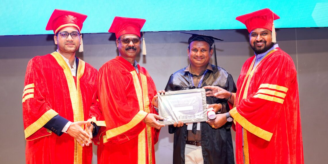 T-Hubలో పుట్ట గణేష్ రాజుకు AI గ్రాడ్యుయేషన్ పట్టా ప్రధానం