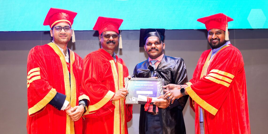 T-Hubలో మోహన్ గౌడ్కు AI గ్రాడ్యుయేషన్ పట్టా ప్రధానం