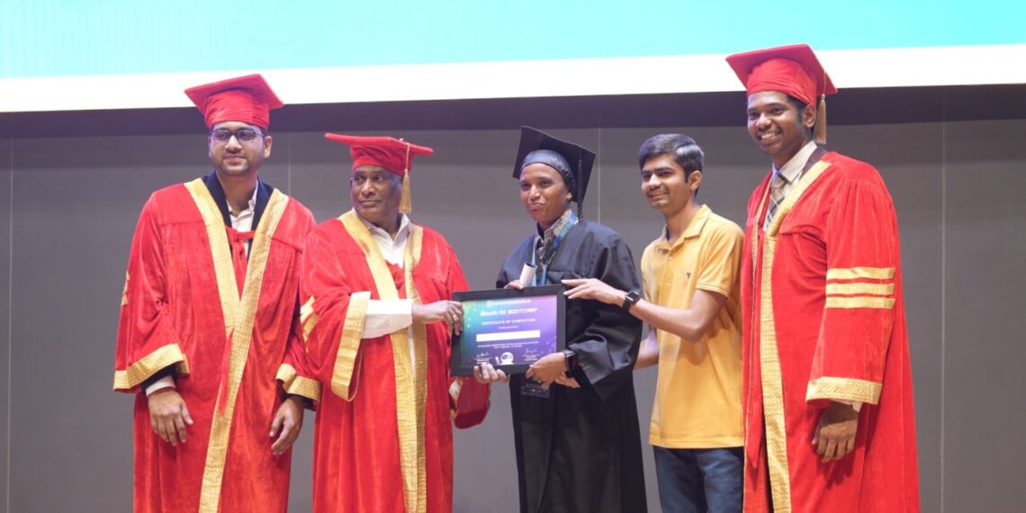 T-Hubలో కుడ్మేత చెంచులక్ష్మికి AI గ్రాడ్యుయేషన్ పట్టా ప్రధానం