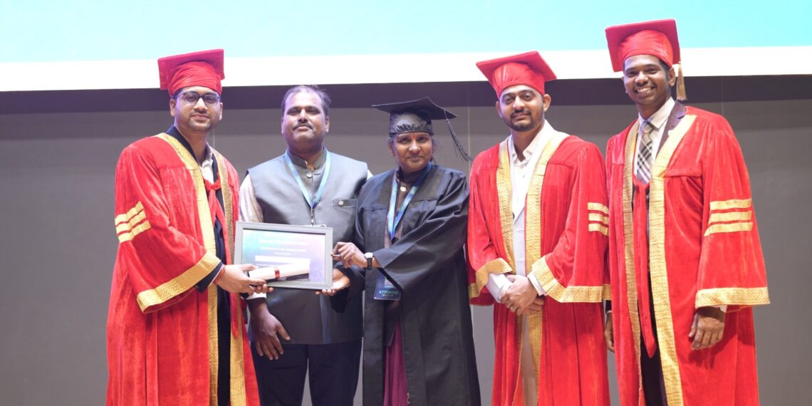 T-Hubలో కలకంటి సునీత సందీప్కు AI గ్రాడ్యుయేషన్ పట్టా ప్రధానం