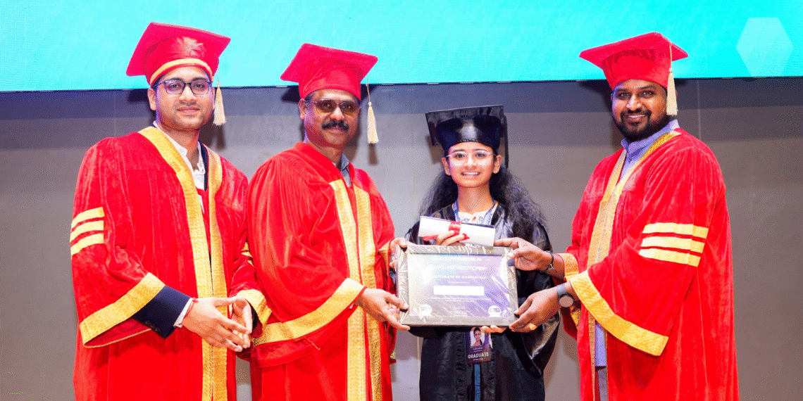 T-Hubలో నాగ నర్మదకు AI గ్రాడ్యుయేషన్ పట్టా ప్రధానం