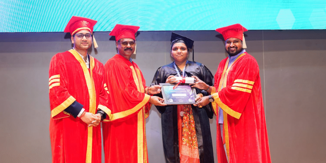 T-Hubలో సరోజ గూడూరికి AI గ్రాడ్యుయేషన్ పట్టా ప్రధానం