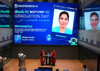 T-Hubలో మానస ప్రియకు AI గ్రాడ్యుయేషన్ పట్టా ప్రధానం
