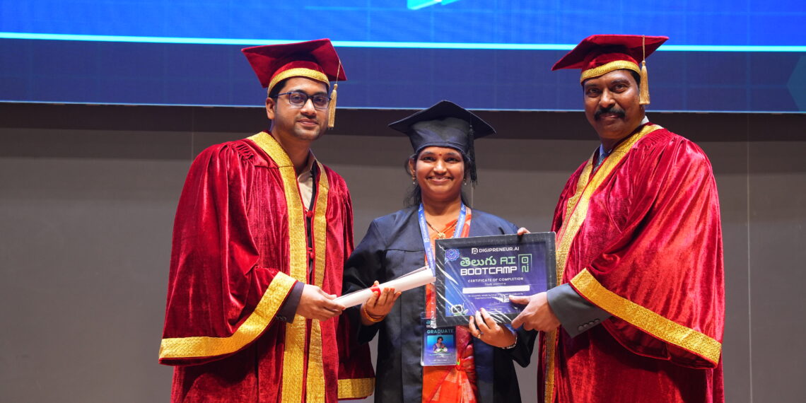 T-Hubలో సువ్వాడ అరుణ కుమారికి AI గ్రాడ్యుయేషన్ పట్టా ప్రధానం
