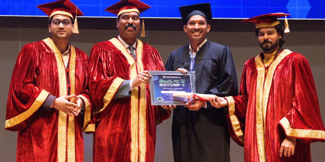 T-Hubలో చిట్టా ప్రసాద్కు AI గ్రాడ్యుయేషన్ పట్టా ప్రధానం