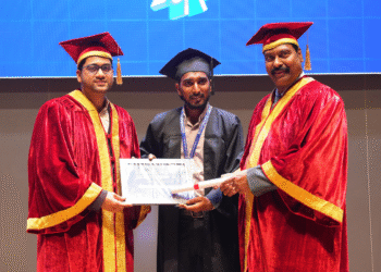 T-Hubలో కొమ్ము బాబుకు AI గ్రాడ్యుయేషన్ పట్టా ప్రధానం