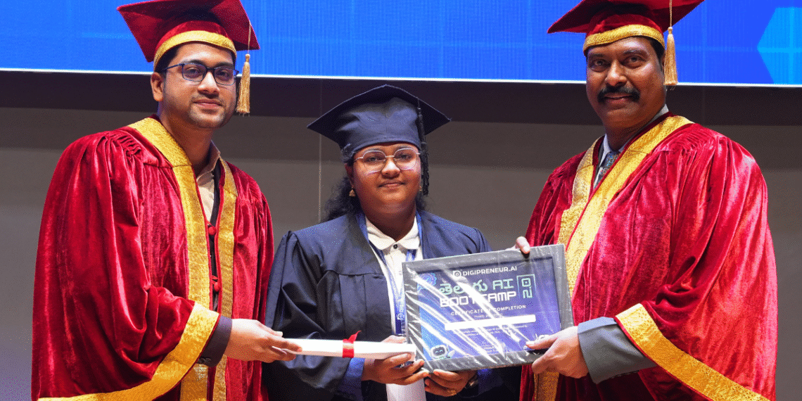 T-Hubలో చిలుముల అభిషకు AI గ్రాడ్యుయేషన్ పట్టా ప్రధానం