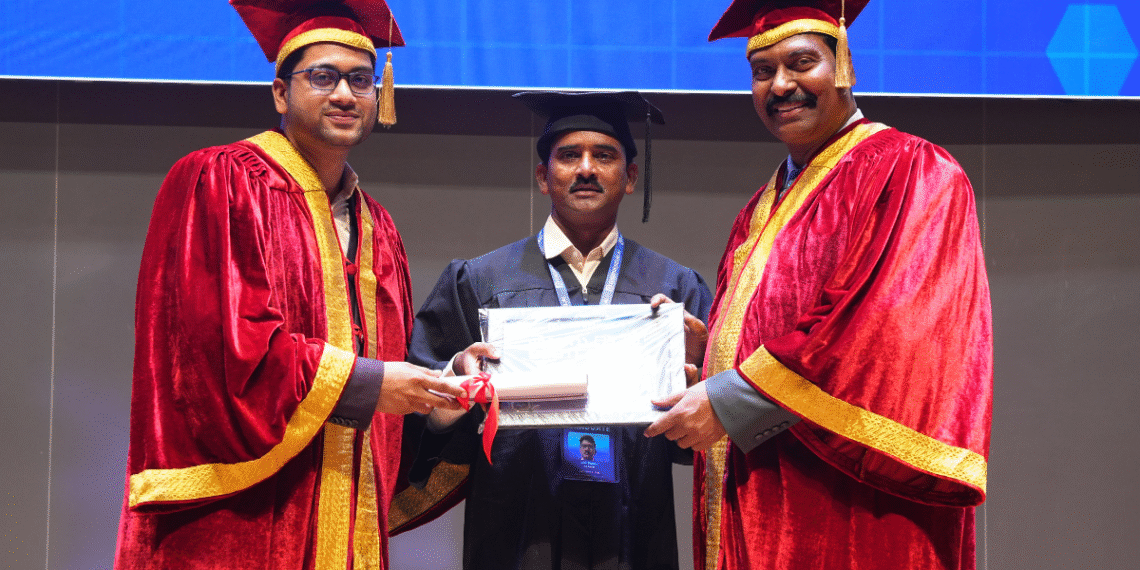 T-Hubలో కాకి రామకృష్ణకు AI గ్రాడ్యుయేషన్ పట్టా ప్రధానం