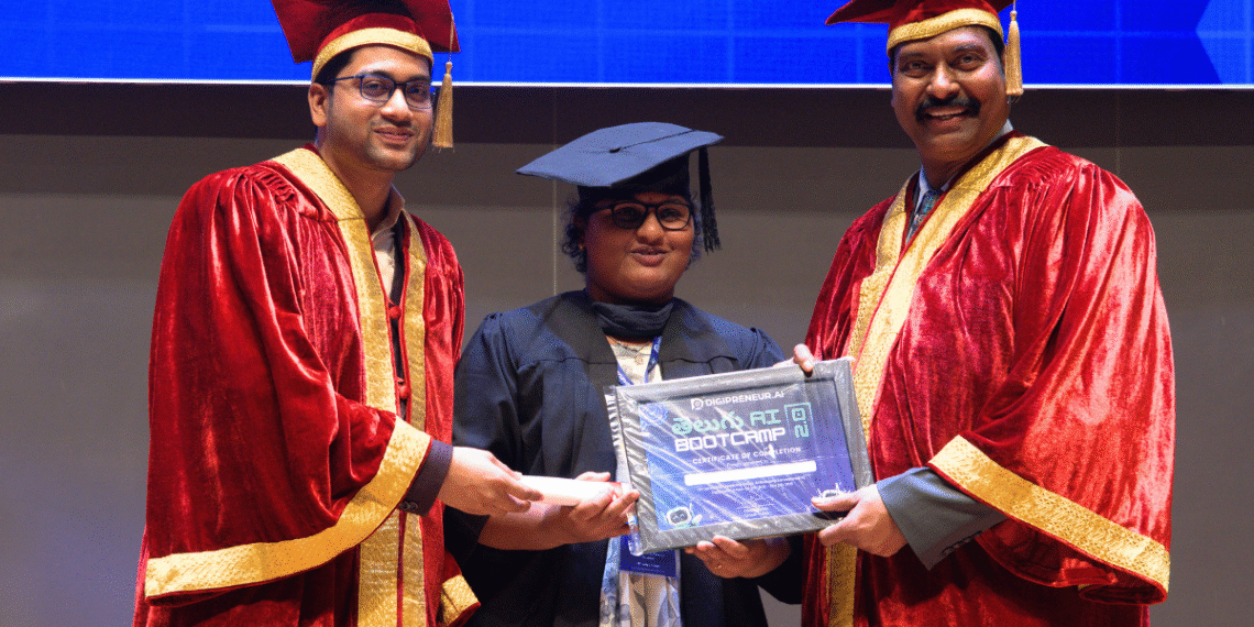 T-Hubలో బొడ్డులూరి వర్షితకు AI గ్రాడ్యుయేషన్ పట్టా ప్రధానం