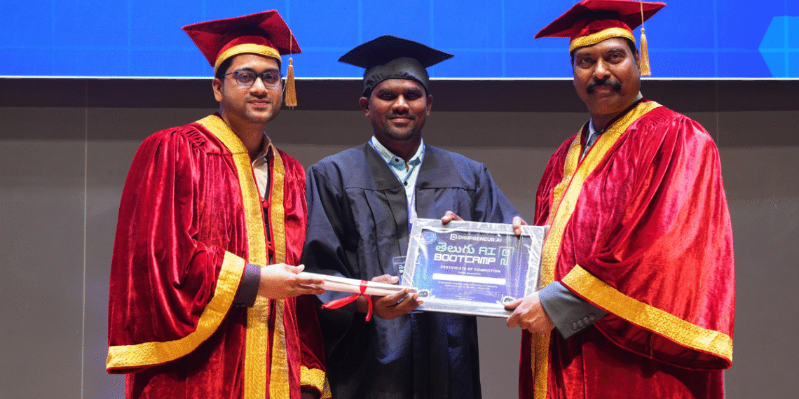 T-Hubలో మారుతి ప్రసాద్‌కు AI గ్రాడ్యుయేషన్ పట్టా ప్రధానం