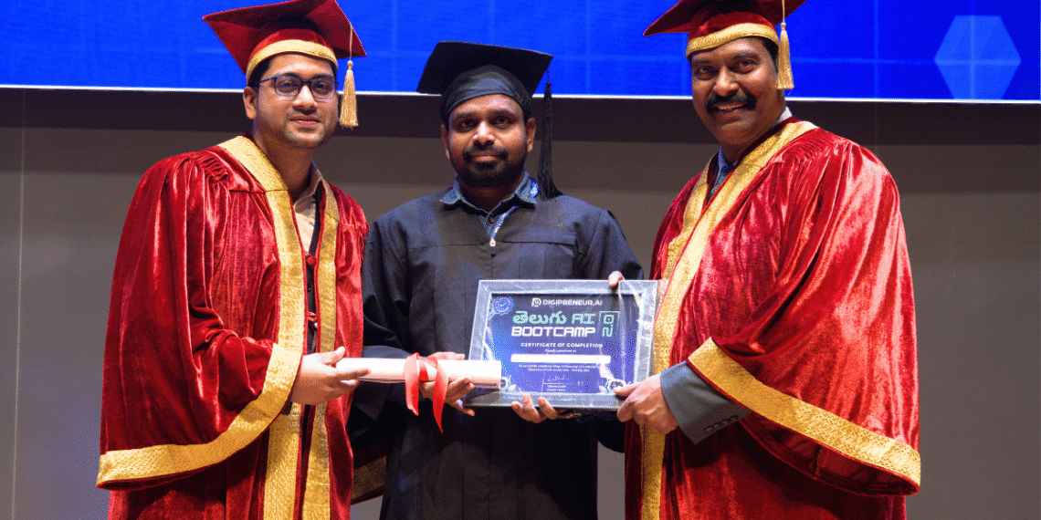 T-Hubలో ప్రసాద్ అవారికి AI గ్రాడ్యుయేషన్ పట్టా ప్రధానం