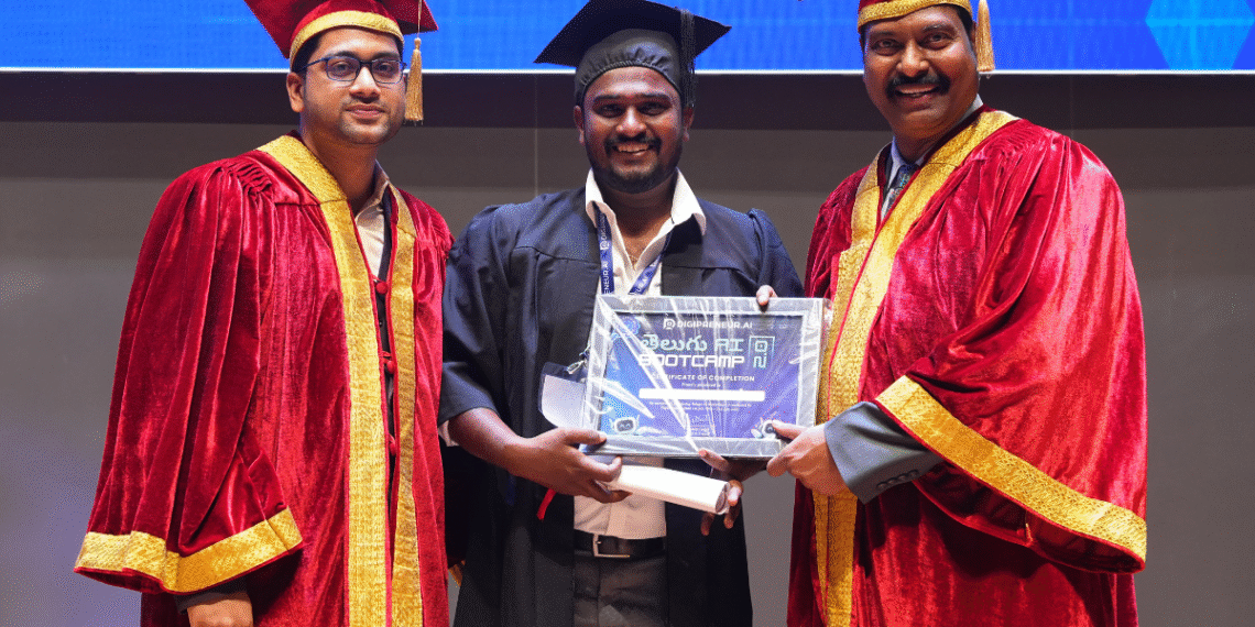 T-Hubలో తిరునగరి ప్రణయ్ కుమార్కు AI గ్రాడ్యుయేషన్ పట్టా ప్రధానం