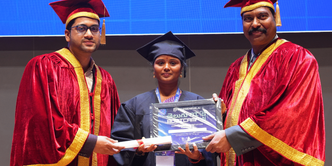 T-Hubలో నళినికి AI గ్రాడ్యుయేషన్ పట్టా ప్రధానం