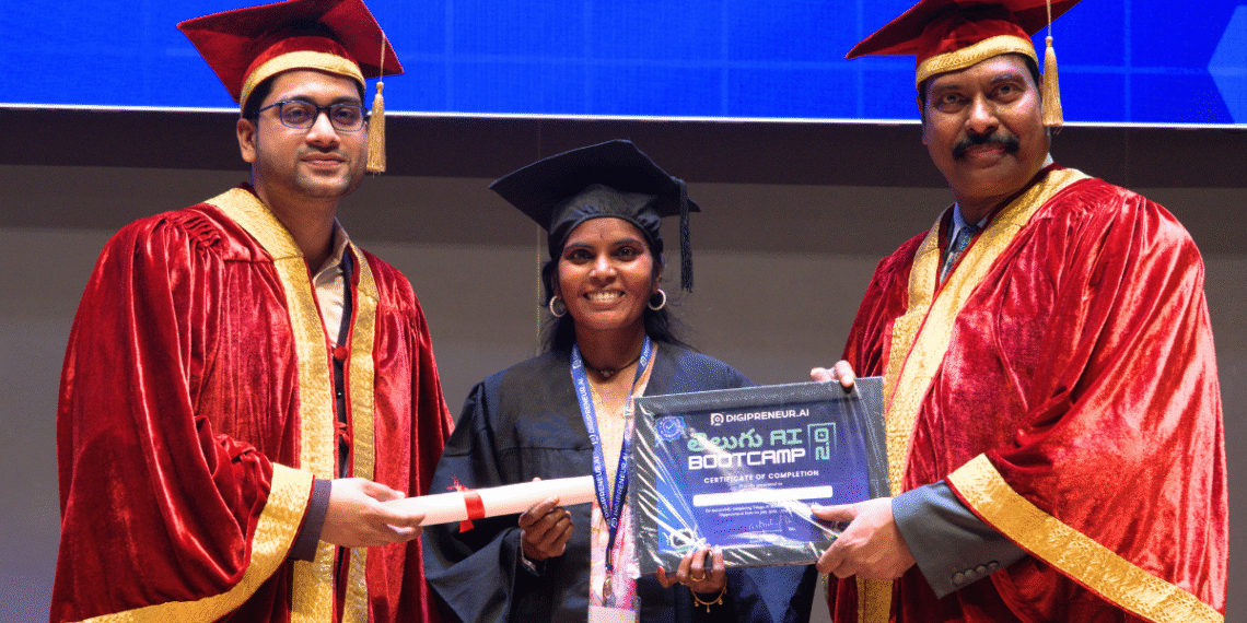 T-Hubలో ఎమిమా మరాఠాకు AI గ్రాడ్యుయేషన్ పట్టా ప్రధానం