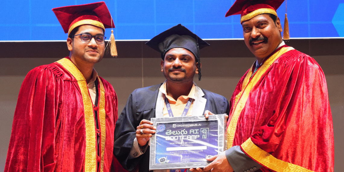 T-Hubలో డా. నాగ సందీప్ యాదవ్ వీరబోయినకు AI గ్రాడ్యుయేషన్ పట్టా ప్రధానం