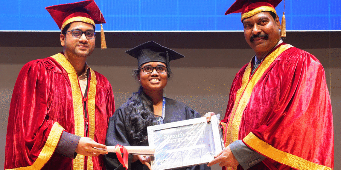 T-Hubలో సంధ్య భాను పోలోజుకు AI గ్రాడ్యుయేషన్ పట్టా ప్రధానం