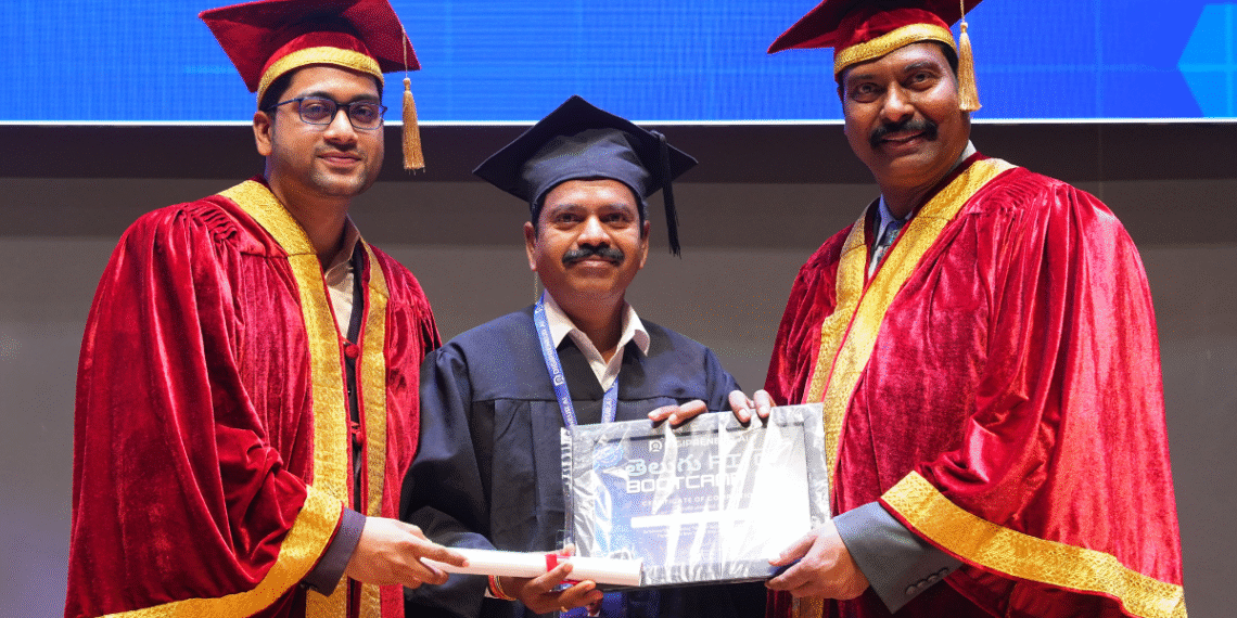 T-Hubలో పులి నరహరికి AI గ్రాడ్యుయేషన్ పట్టా ప్రధానం