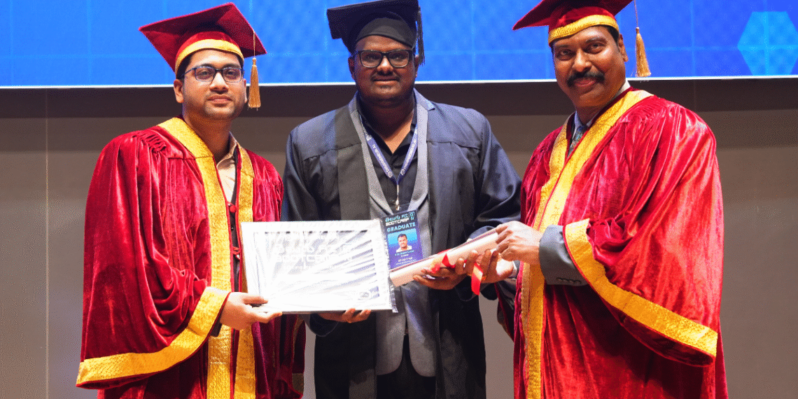 T-Hubలో సాయి సృజన్ కుమార్‌కు AI గ్రాడ్యుయేషన్ పట్టా ప్రధానం