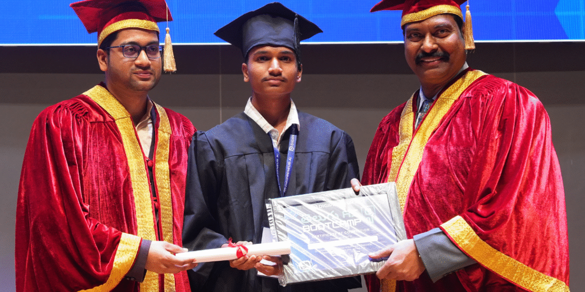 T-Hubలో గురుచరణ్‌కు AI గ్రాడ్యుయేషన్ పట్టా ప్రధానం